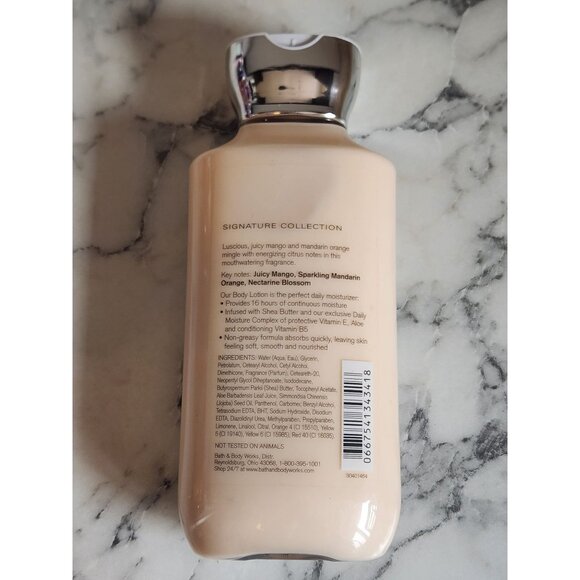 Bath & Body Works Mango Mandarin Shea & Vitamin E Body Lotion 8 Fl Oz - Picture 4 of 4